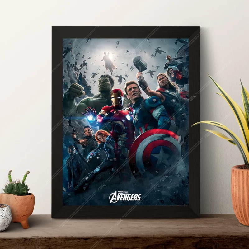 avengers age of ultron earths mightiest heroes battle charge poster
