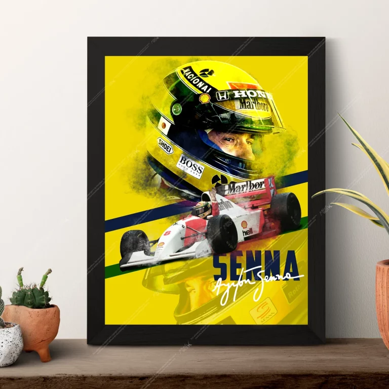 ayrton senna poster