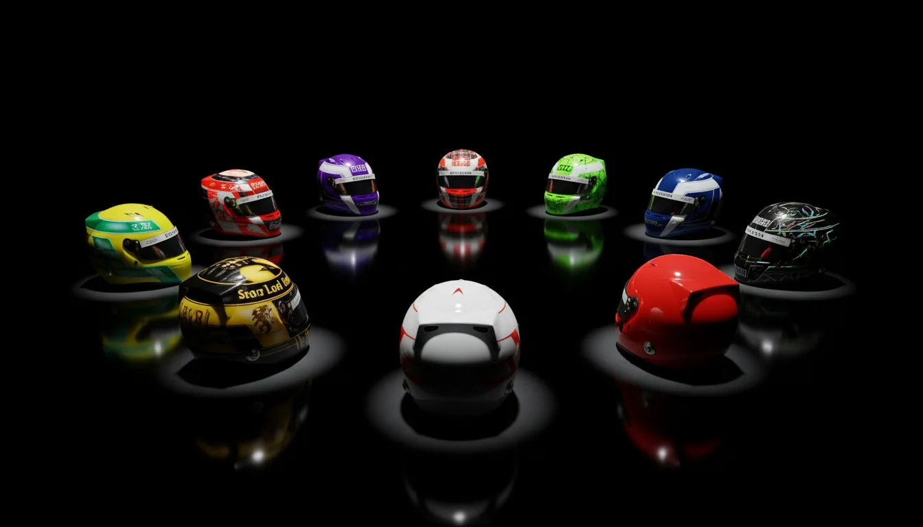 behind the helmet best f1 helmet designs collection display formula 1 poster