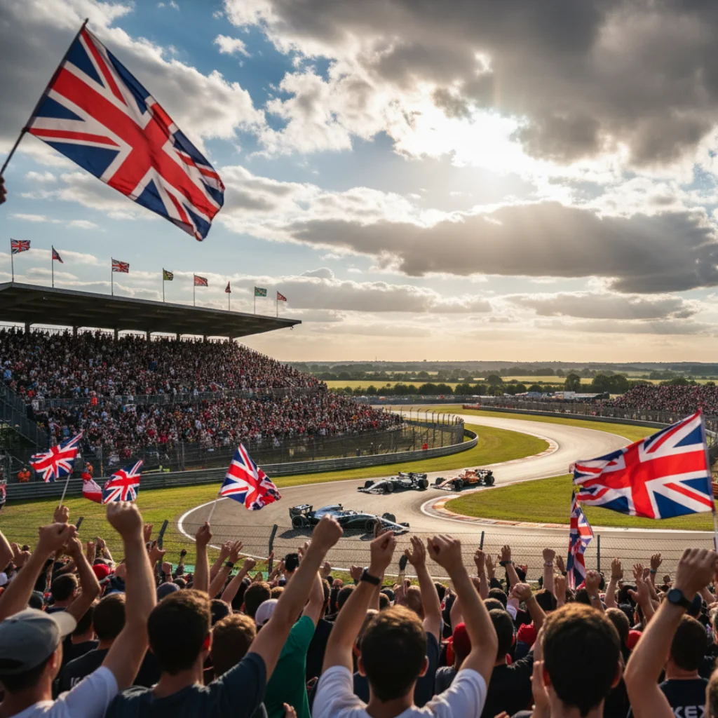 best f1 circuits silverstone british grand prix crowd atmosphere formula 1 poster