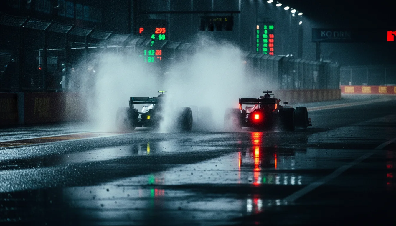 greatest f1 rivalries rain night race championship decider formula 1 poster