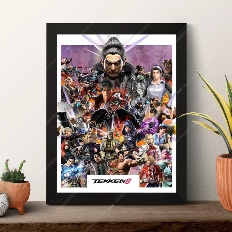 tekken 8 full roster cast kazuya mishima king of-iron poster