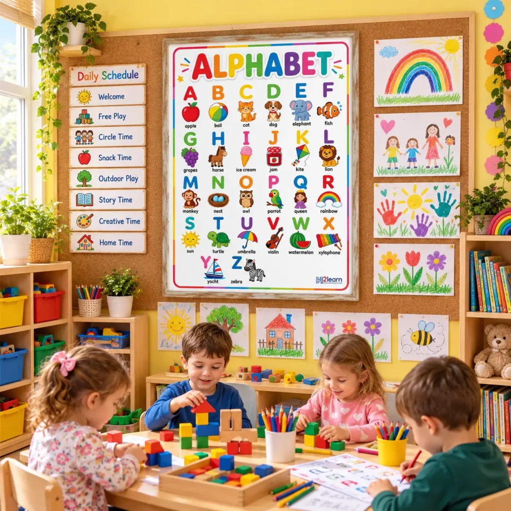 alphabet poster nursery classroom display alphabet poster nursery classroom display