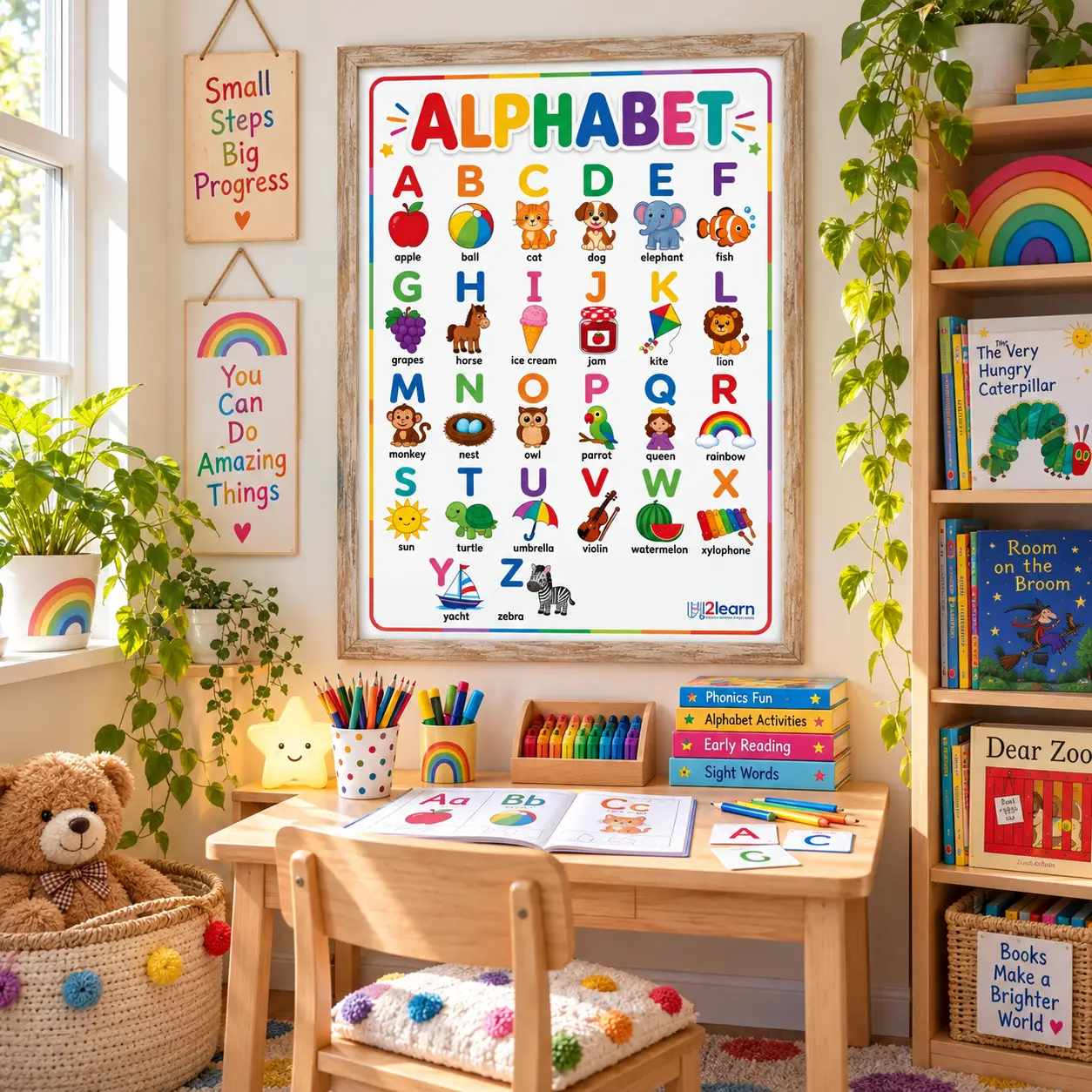 alphabet poster school corridor display