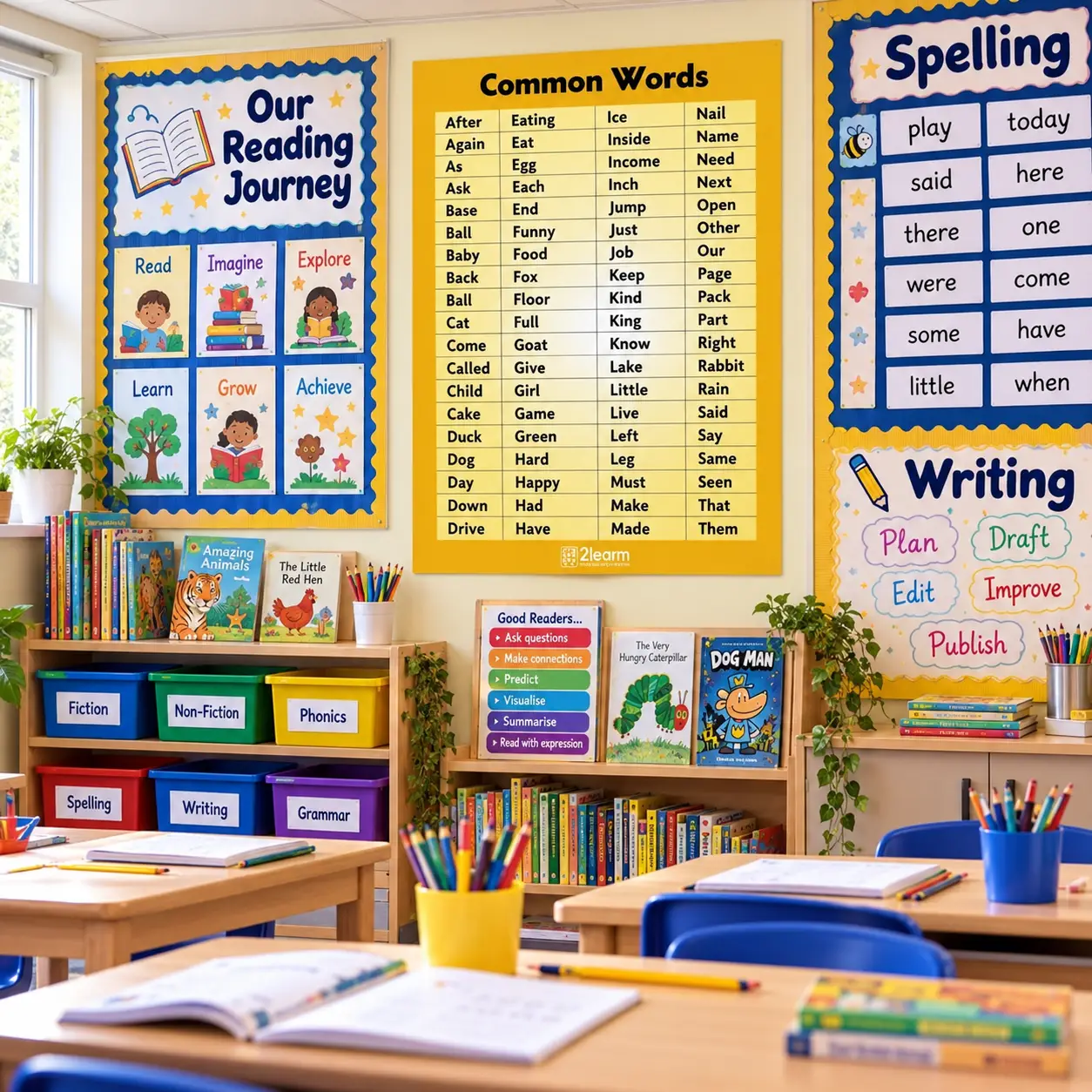 common words poster ks1 literacy display