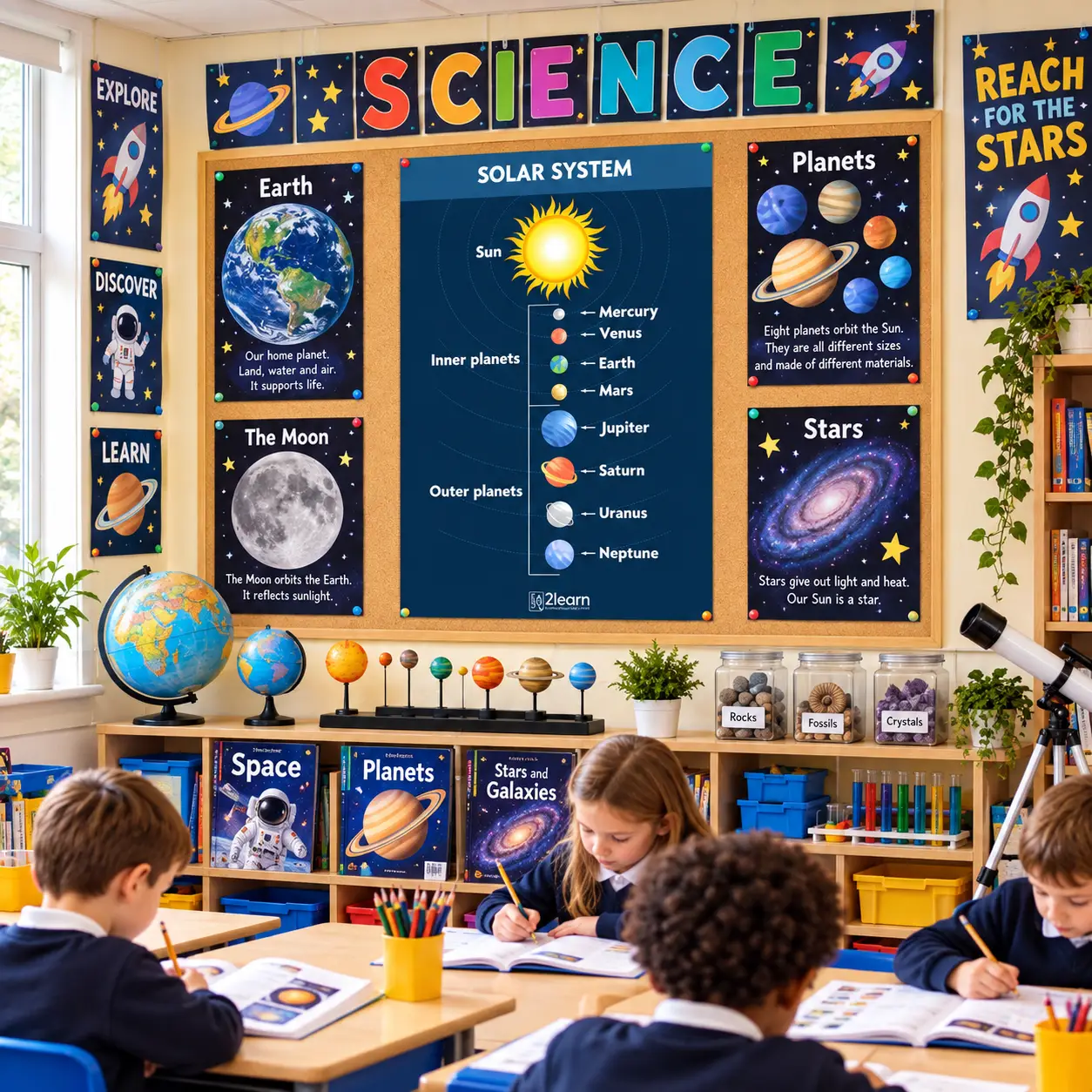 inner outer planets poster primary school science