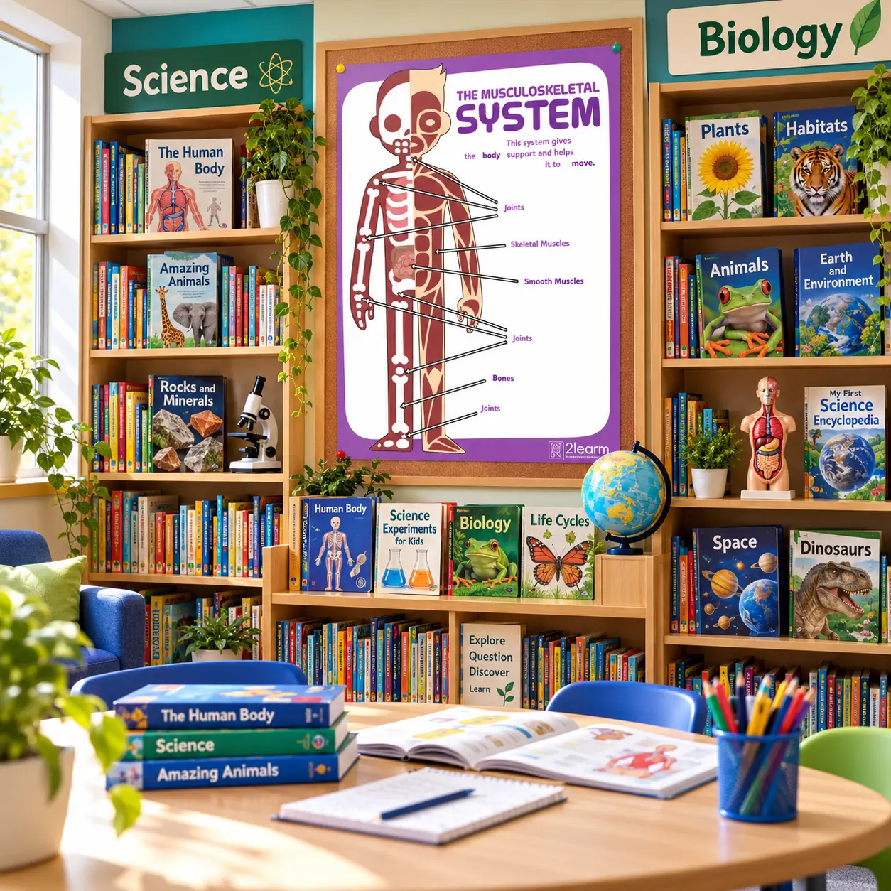 musculoskeletal system poster school corridor display