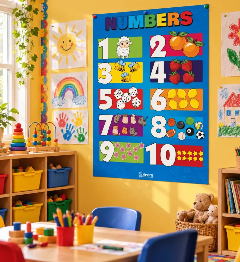 numbers poster eyfs nursery classroom display numbers poster eyfs nursery classroom display