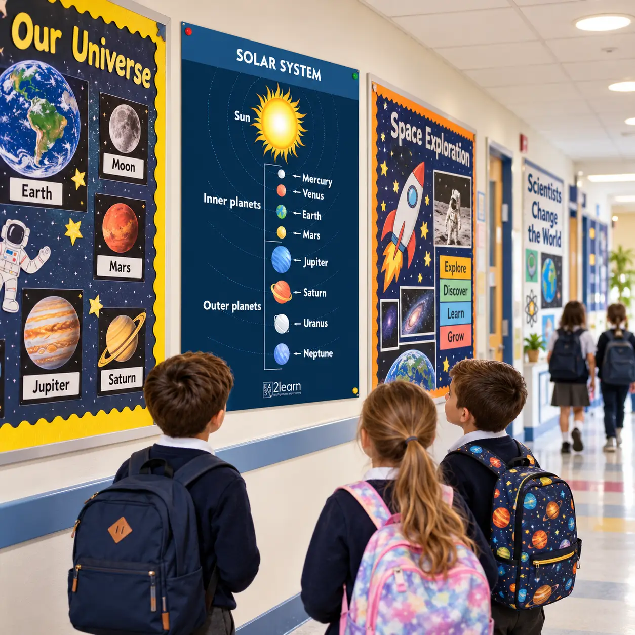 solar system poster ks1 ks2 science classroom