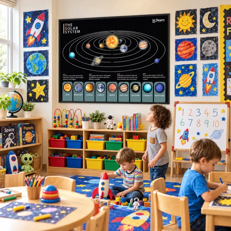 solar system poster primary school classroom display